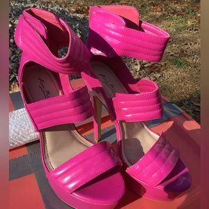 Anne Michelle Barbie Pink platform Playboy stiletto dancer club sz 8 1/2